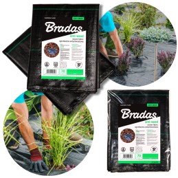 Kilimėlis nuo piktžolių agrotekstilė agrotekstilė 70g 3,2 x 5m stipri juoda