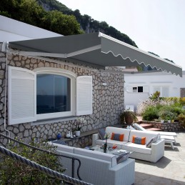 Balkono terasos markizės Basic 2000 sulankstomas 250x150 ANTHRACITE