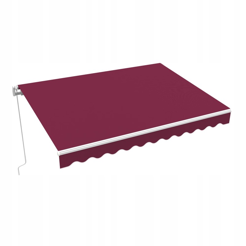 Balcony Terrace Awning Basic 2000 foldable 250x150 burgundy