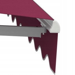 Balcony Terrace Awning Basic 2000 foldable 250x150 burgundy