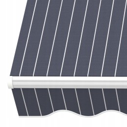 Balcony Terrace Awning Basic 2000 foldable 250x150 DARK GREY-WHITE