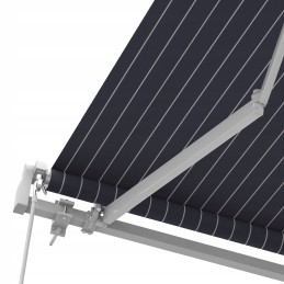 Balcony Terrace Awning Basic 2000 foldable 250x150 DARK GREY-WHITE