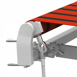 Balcony Terrace Awning Basic 2000 foldable 250x150 RED-BLACK