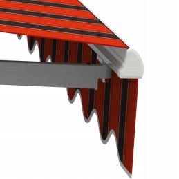 Balcony Terrace Awning Basic 2000 foldable 250x150 RED-BLACK