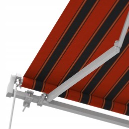 Rõdu terrassi markiis Basic 2000 kokkupandav 250x150 PUNANE-MUST