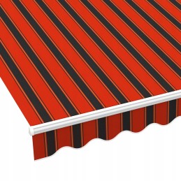 Rõdu terrassi markiis Basic 2000 kokkupandav 250x150 PUNANE-MUST