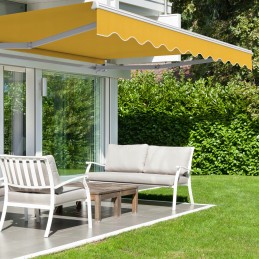 Balkono terasos markizė Basic 2000 sulankstoma 250x150 KREMINIAI BALTAI