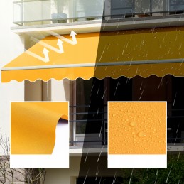 Balcony Terrace Awning Basic 2000 foldable 250x150 YELLOW