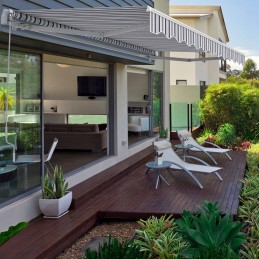 Balcony Terrace Awning Basic 2000 foldable 250x150 YELLOW