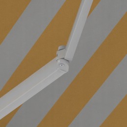 Balcony Terrace Awning Basic 2000 foldable 250x150 YELLOW-WHITE