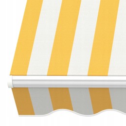 Balkono terasos markizė Basic 2000 sulankstoma 250x150 GELTONAI BALTAI