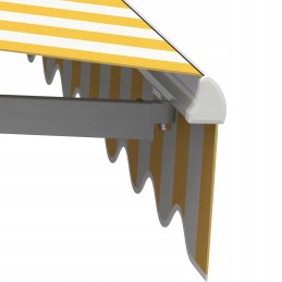 Balcony Terrace Awning Basic 2000 foldable 250x150 YELLOW-WHITE