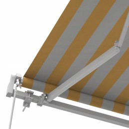 Balkono terasos markizė Basic 2000 sulankstoma 250x150 GELTONAI BALTAI