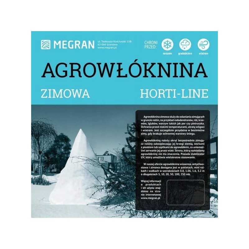 Megran horti-line agrotekstilė balta žieminė danga + UV 1,6x10m