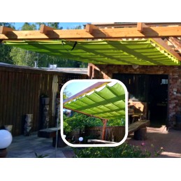 Roman blind awning sliding 245 cm x 660 cm