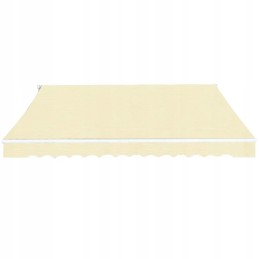 vidaXL Manual Rolling Markīze 400 cm Cream 275572