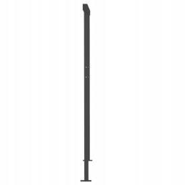 Manually retractable awning with posts, 3x2.5m, orange/brown