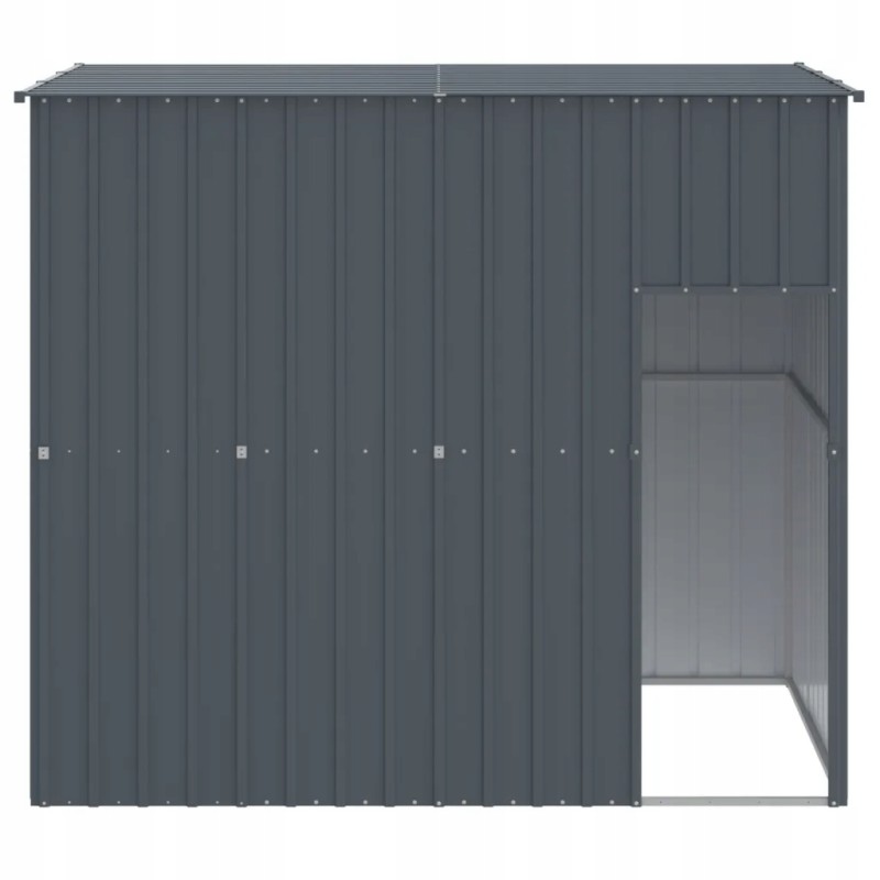 vidaXL antratsiitkatusega koeramaja 214x153x181 cm teras