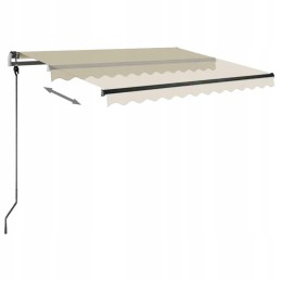 vidaXL Eraldiseisev Manual Sissetõmmatav Markiis 300x250 cm Kreem