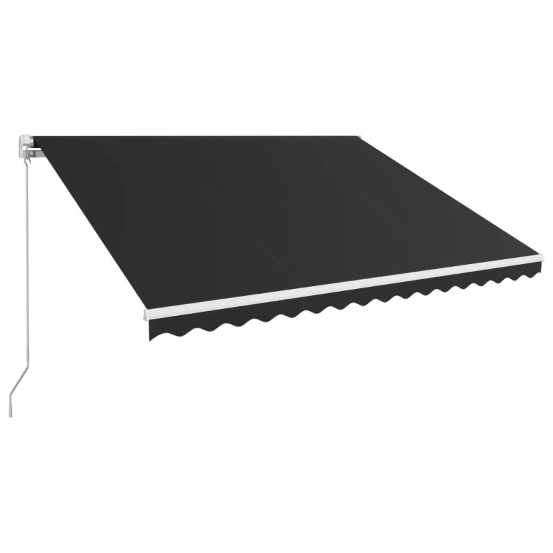 UV roof awning, 400x300cm, anthracite+white