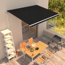 UV roof awning, 400x300cm, anthracite+white