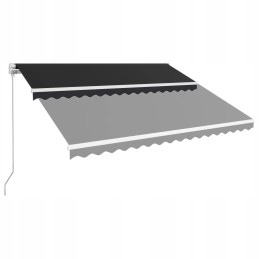UV roof awning, 400x300cm, anthracite+white