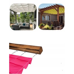 The subject of the auction is a modern ROMAN BLIND, sun-proof and waterproof, mounted on 5 cables by Steel plast sport.