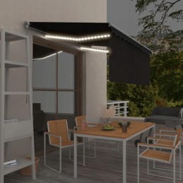 Āra alumīnija markīze ar LED apgaismojumu, 3,5x2,5m