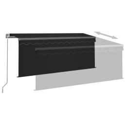 Āra alumīnija markīze ar LED apgaismojumu, 3,5x2,5m
