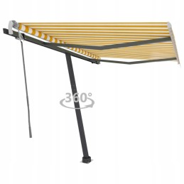 Alumiiniumist aiamarkiis 300x250 cm - kollane ja valge