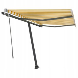 Alumiiniumist aiamarkiis 300x250 cm - kollane ja valge