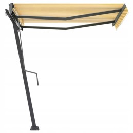 Alumiiniumist aiamarkiis 300x250 cm - kollane ja valge