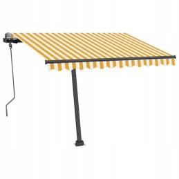Alumiiniumist aiamarkiis 300x250 cm - kollane ja valge