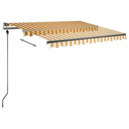 Alumiiniumist aiamarkiis 300x250 cm - kollane ja valge