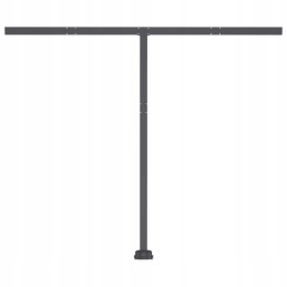 Alumiiniumist aiamarkiis 300x250 cm - kollane ja valge
