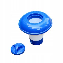 Float pool dispenser for chlorine tablets