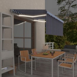 Manuāli izvelkama nojume ar toņu aizkaru un LED, 3x2,5 m