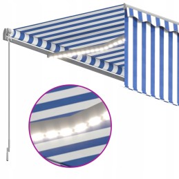 Manuāli izvelkama nojume ar toņu aizkaru un LED, 3x2,5 m