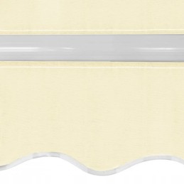 Manually retractable awning, 400 cm, cream