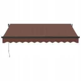 RÕDU TERASSI markiis Terrass Sissetõmmatav LED, pruun, 300x250 cm