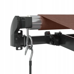 BALKONA TERASES MARĶĪTE Terase Izvelkama LED, brūna, 300x250 cm