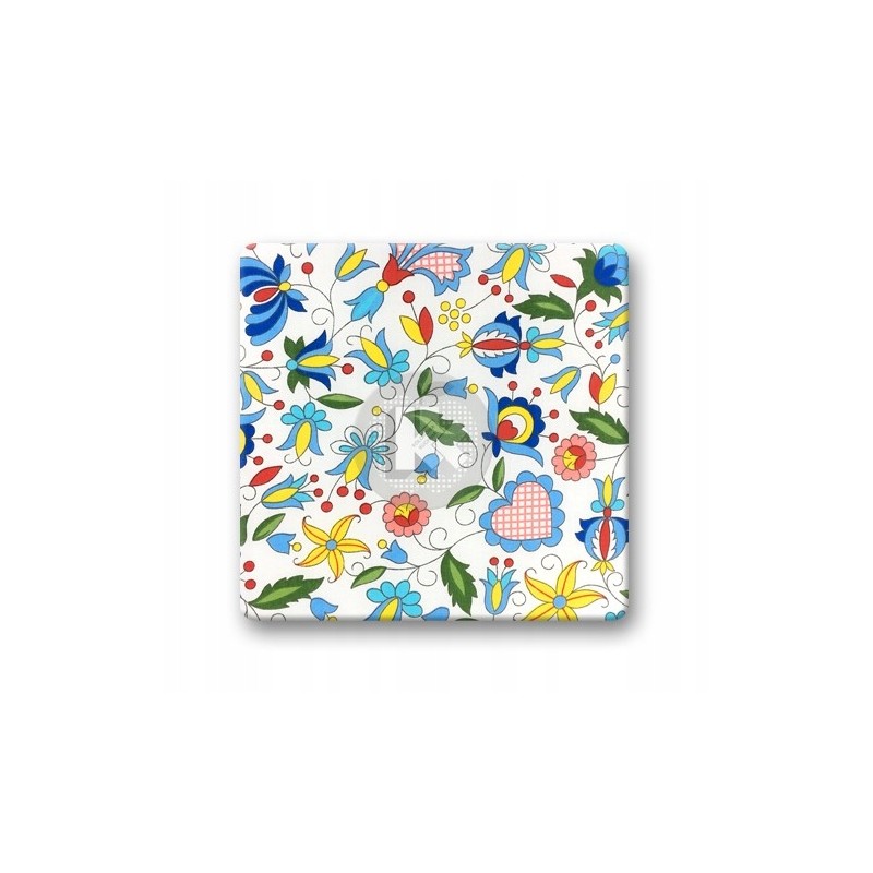 Cover for square stool with collar - Kashubian