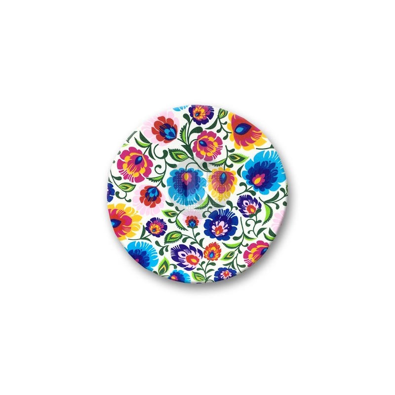 Cover for round stool with color - white color