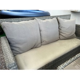 Upholstered garden seat cushion - waterproof