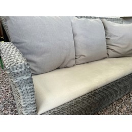 Upholstered garden seat cushion - waterproof