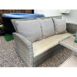 Upholstered garden seat cushion - waterproof