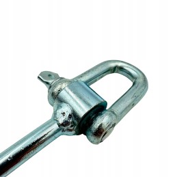 Swing hook with shackle, clamp, handle, m10x200