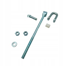 Swing hook with shackle, clamp, handle, m10x200