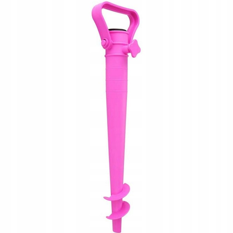 Base for attaching a beach umbrella to a tourist, plastic screw-in