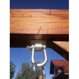 Swing hook with shackle